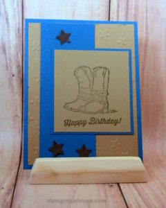 Stampin’ Up! Birthday card made with Country Livin’ stamp set and designed by Demo Pamela Sadler. See more cards at stampinkrose.com #stampinkpinkrose