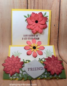 Stampin’ Up! Birthday card made with Oh So Succulent stamp set and designed by Demo Pamela Sadler. See more cards at stampinkrose.com #stampinkpinkrose #etsycardstrulyheart