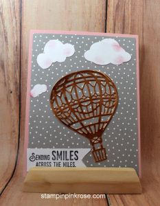 Stampin’ Up! Friendship or Thinking of You card made with Lift Me Up stamp set and designed by Demo Pamela Sadler. See more cards at stampinkrose.com #stampinkpinkrose #etsycardstrulyheart