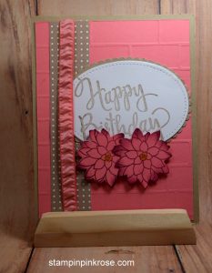 Stampin’ Up! Birthday card made with Oh So Succulent stamp set and designed by Demo Pamela Sadler. See more cards at stampinkrose.com #stampinkpinkrose #etsycardstrulyheart