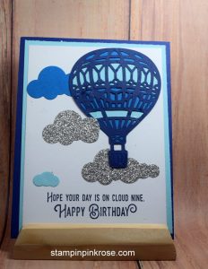 Stampin’ Up! Birthday card made with Up Me Up stamp set and designed by Demo Pamela Sadler. See more cards at stampinkrose.com #stampinkpinkrose #etsycardstrulyheart