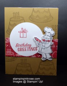 Stampin’ Up! Birthday card made with Birthday Memories stamp set and designed by Demo Pamela Sadler. See more cards at stampinkrose.com #stampinkpinkrose #etsycardstrulyheart