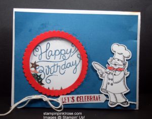 Stampin’ Up! Birthday card made with Birthday Delivery stamp set and designed by Demo Pamela Sadler. See more cards at stampinkrose.com #stampinkpinkrose #etsycardstrulyheart