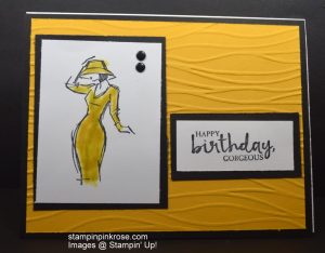 Stampin’ Up! Birthday card made with Beautiful You stamp set and designed by Demo Pamela Sadler. See more cards at stampinkrose.com #stampinkpinkrose #etsycardstrulyheart
