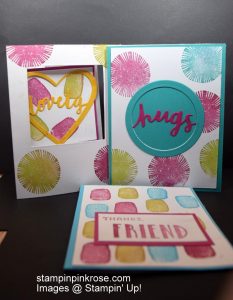 Stampin’ Up! Stamp of the Month card for July made with Lovely Inside and Out stamp set and designed by Demo Pamela Sadler. See more cards at stampinkrose.com #stampinkpinkrose #etsycardstrulyheart